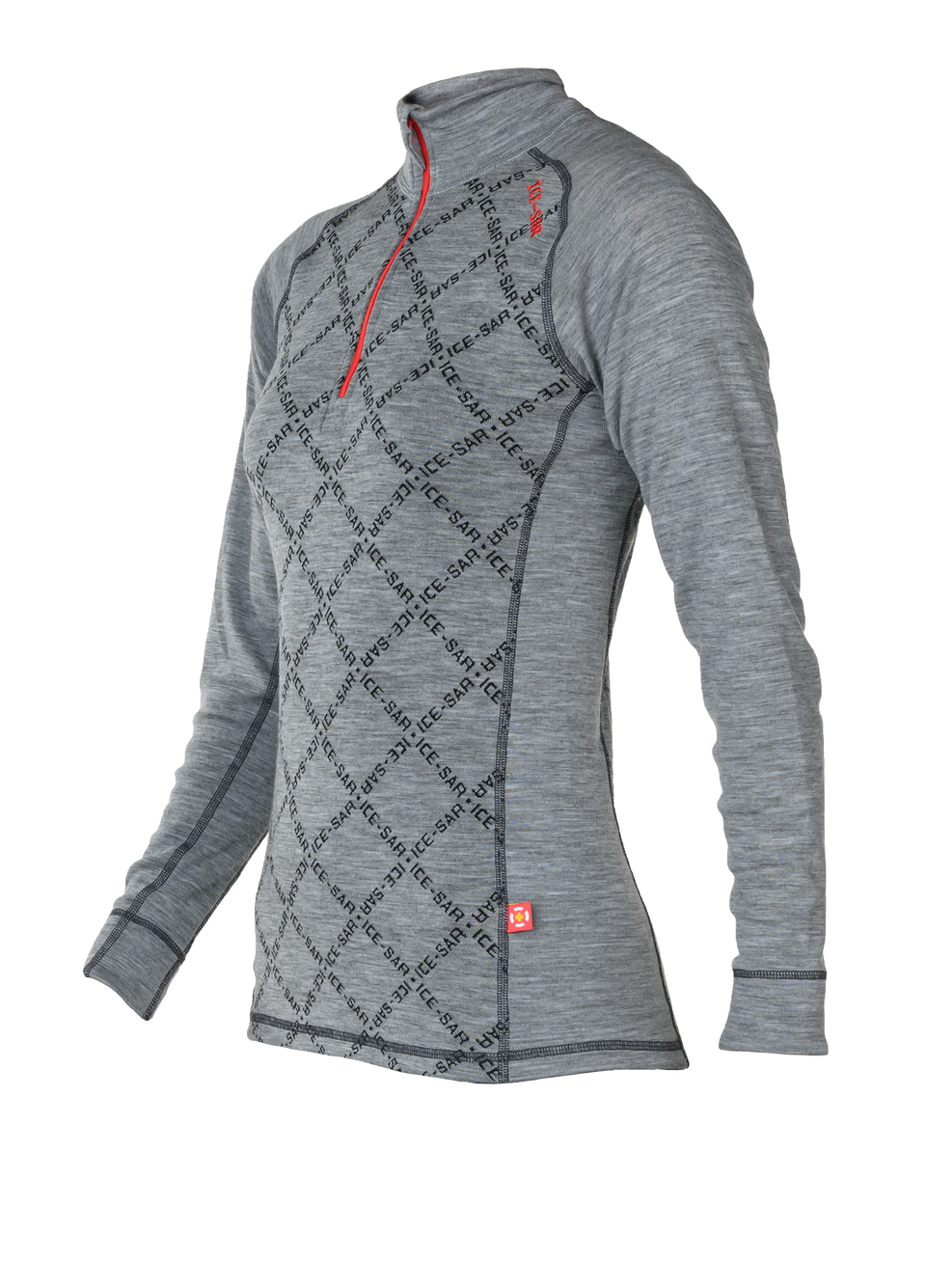 Merino hálfrennd peysa - kvenna