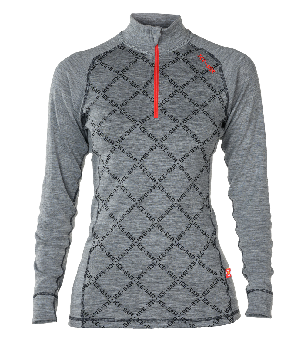 Merino hálfrennd peysa - kvenna