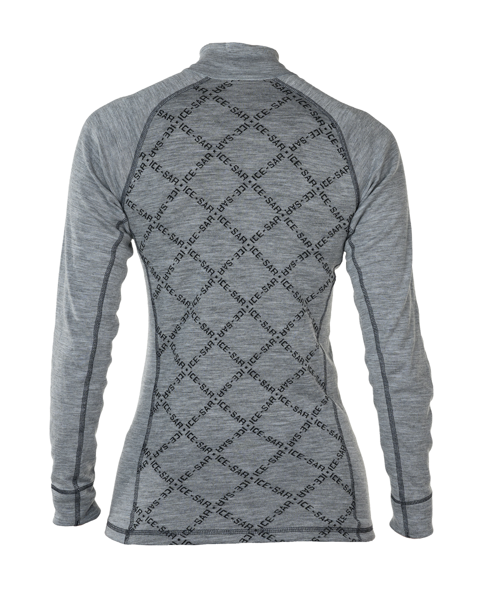 Merino hálfrennd peysa - kvenna