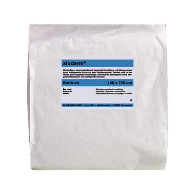 Lak, bruna, 140 x 220cm, aluderm, sterilt