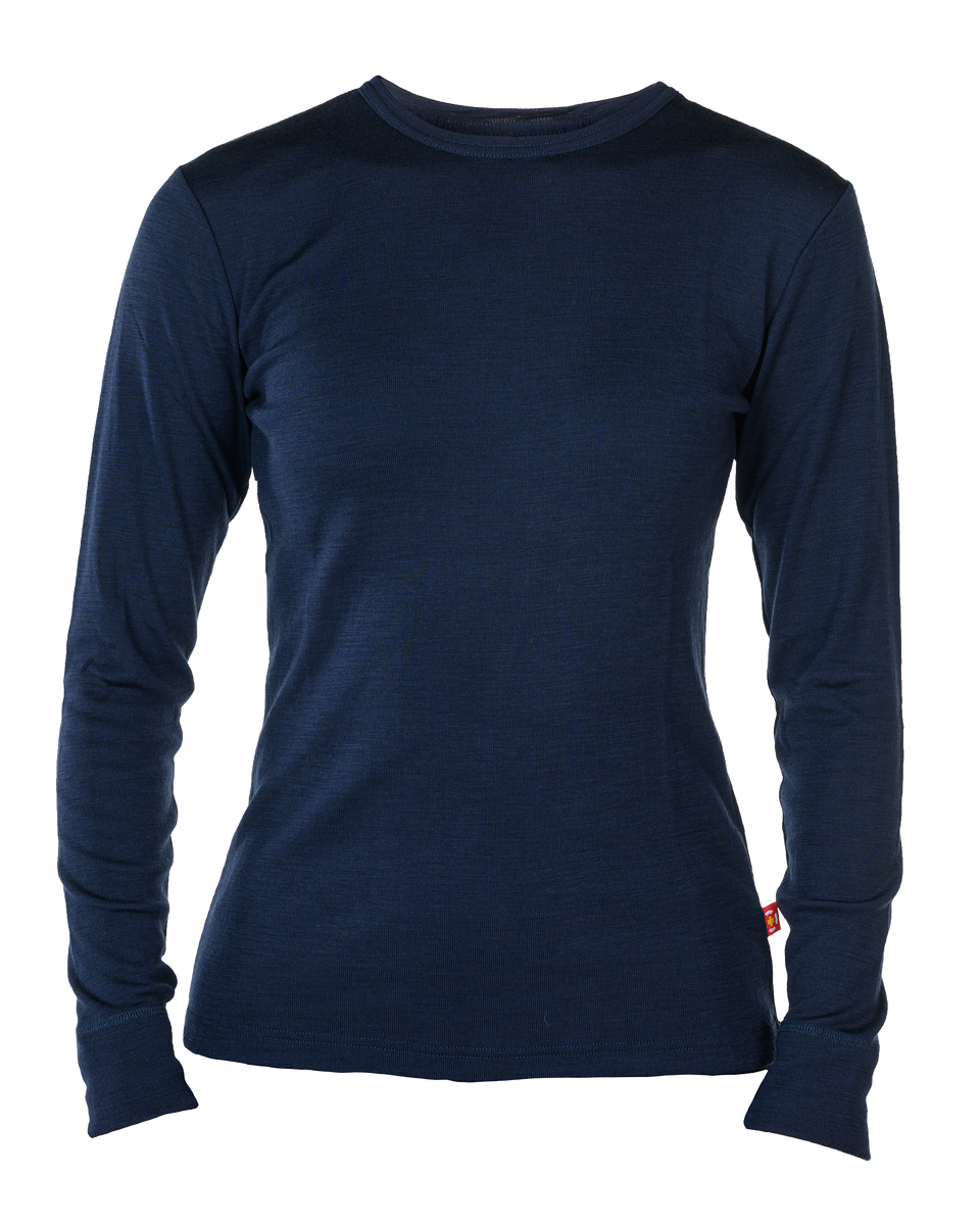 Merino langermabolur - kvenna