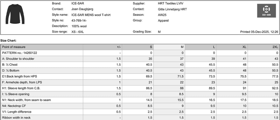 Merino langermabolur - karla