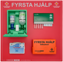 Hlaða mynd í myndasafnsskoðara, Fyrstuhjálparspjald Landsbjargar  75cm x 75 cm
